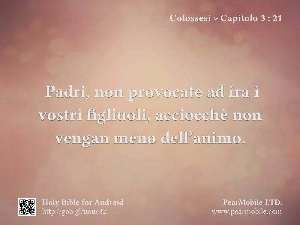 Colossesi, Capitolo 3:21